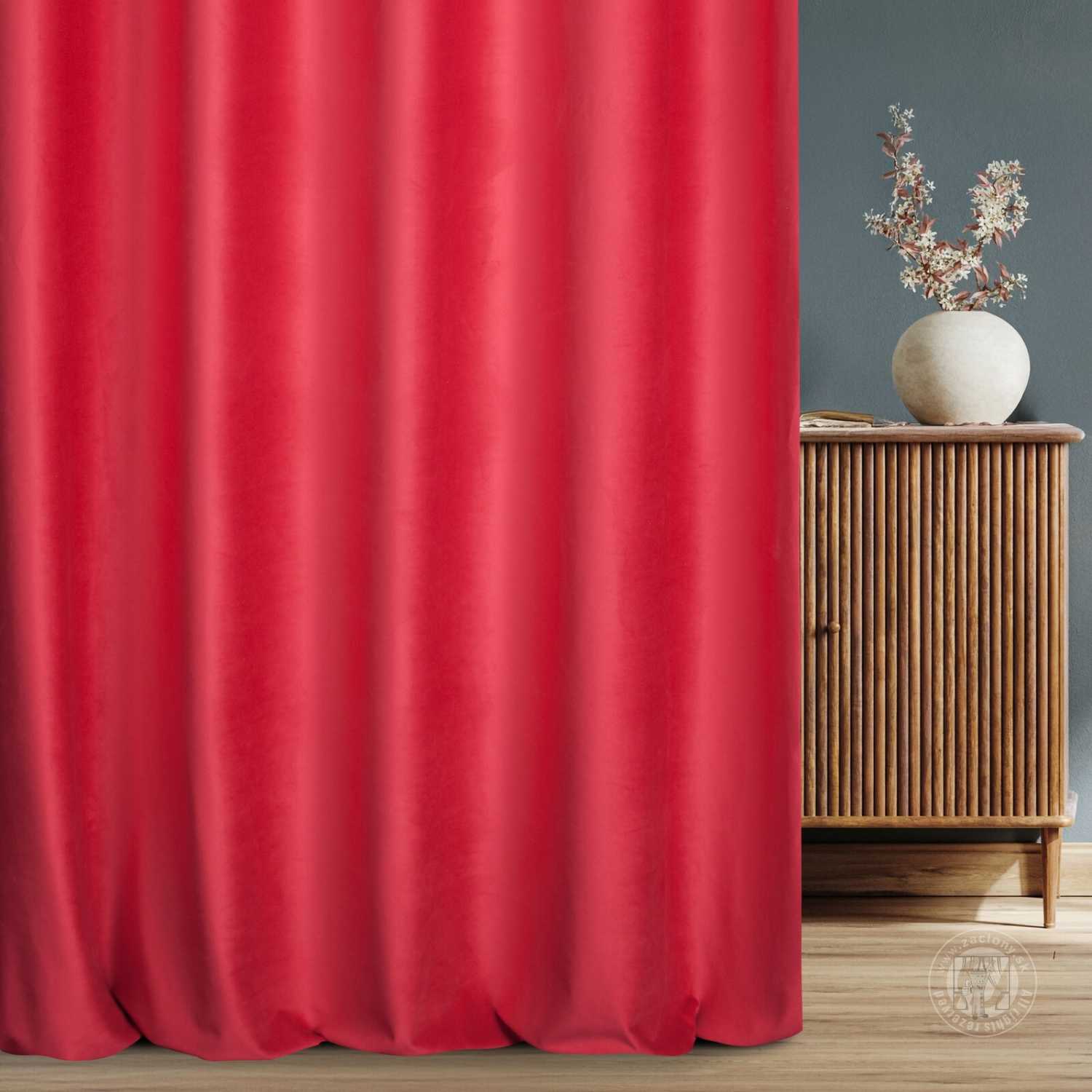 Záves SIBEL červený, 300cm