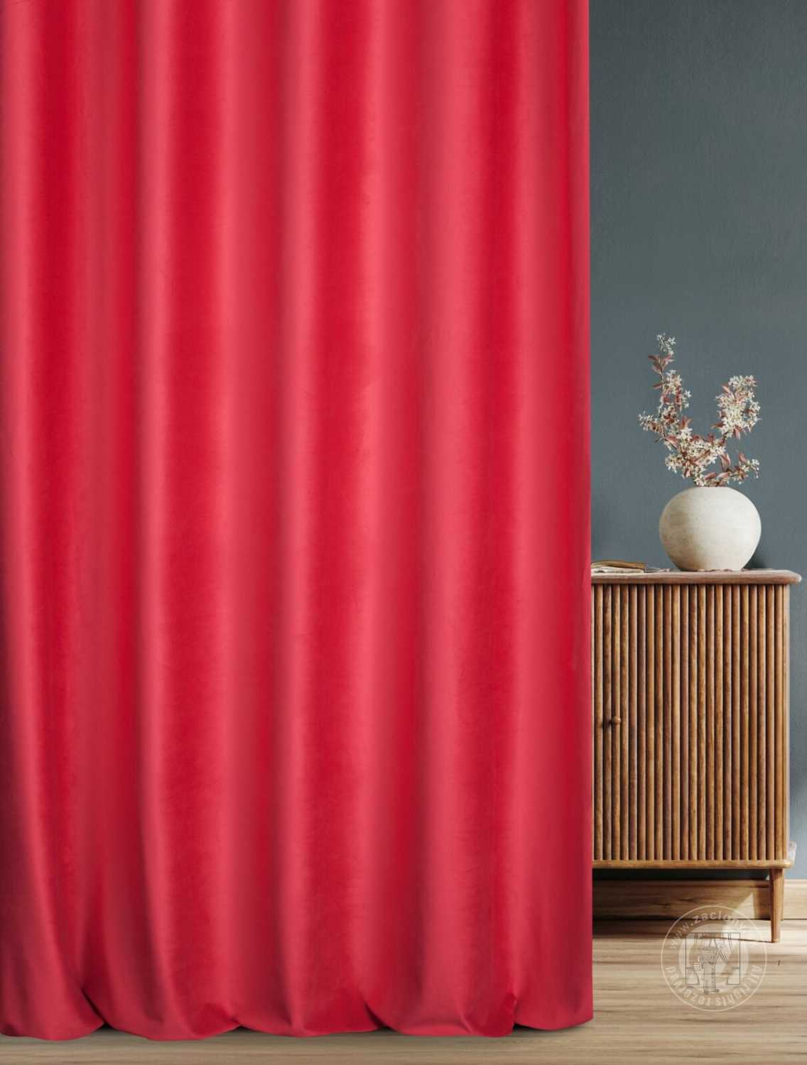 Záves SIBEL červený, 300cm