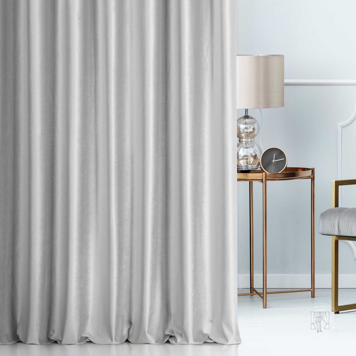 Záves SIBEL jasnostrieborný, 300cm