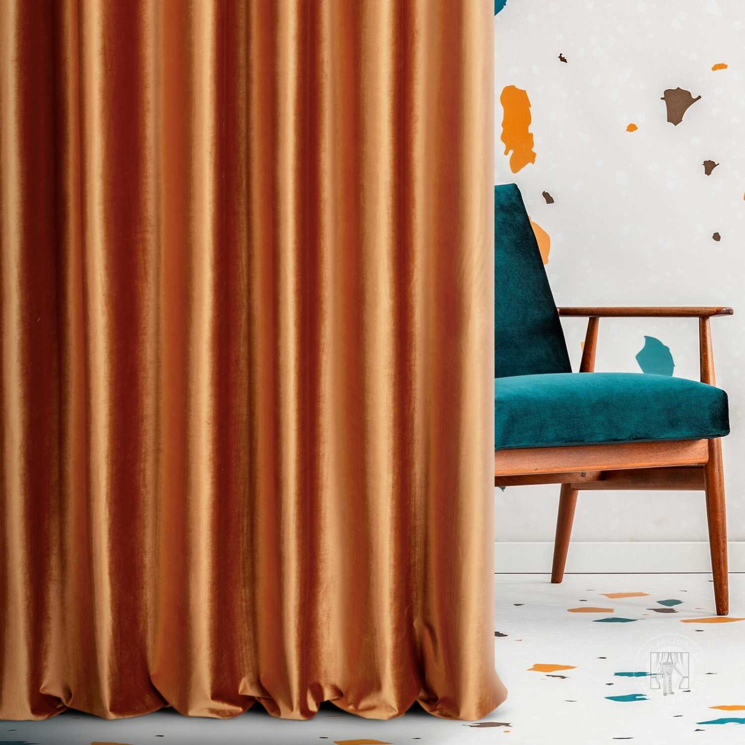 Záves SIBEL oranžový, 300cm