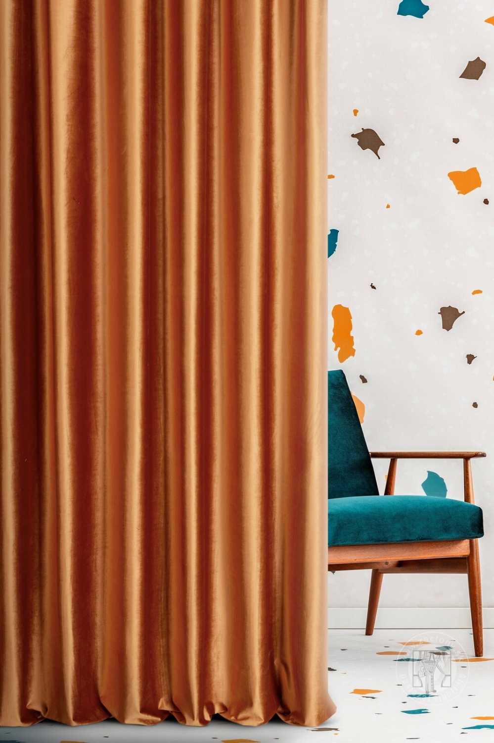 Záves SIBEL oranžový, 300cm