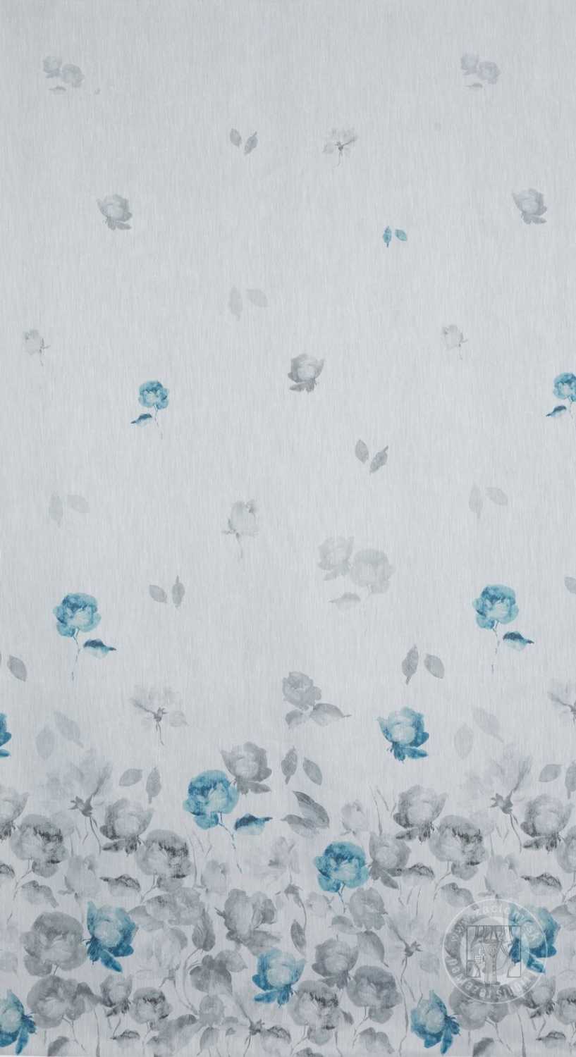 Záclona metráž 53822/BAT biela/modrá, 285cm