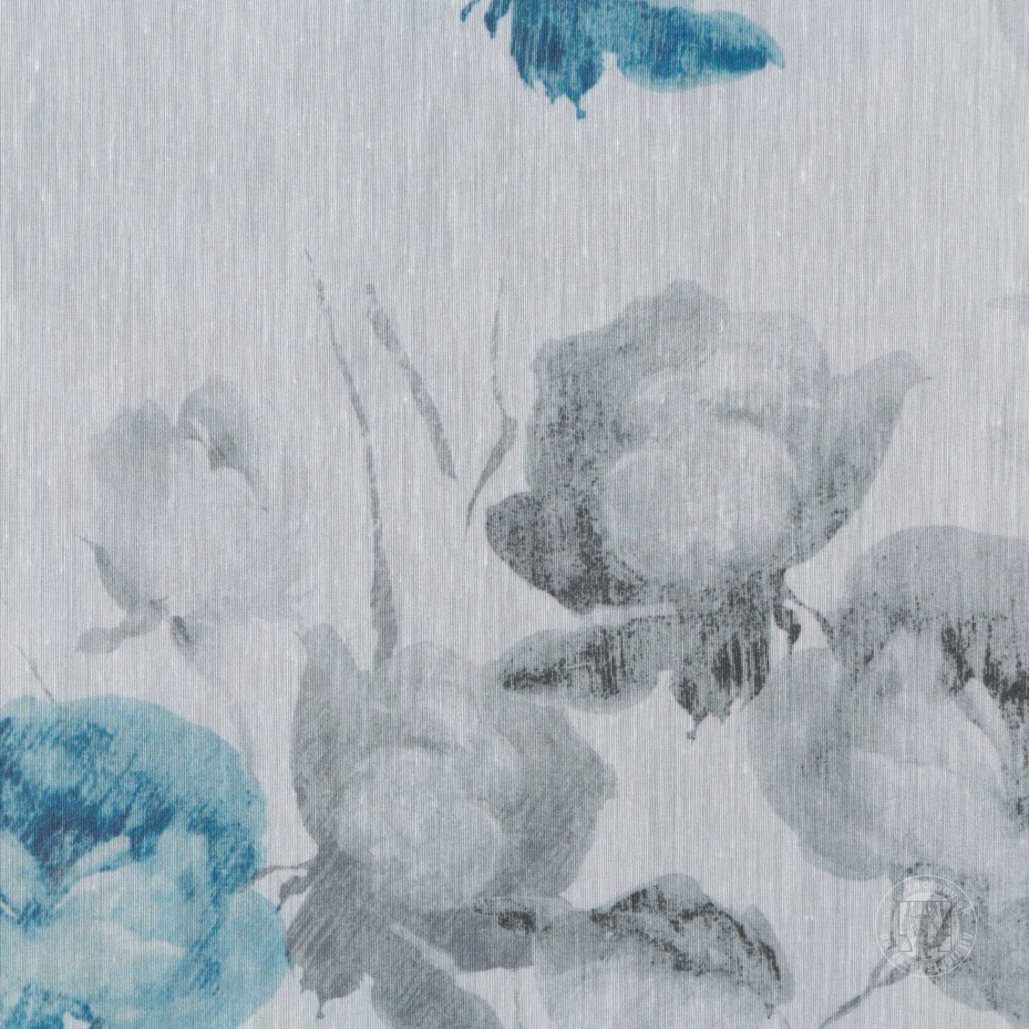 Záclona metráž 53822/BAT biela/modrá, 285cm