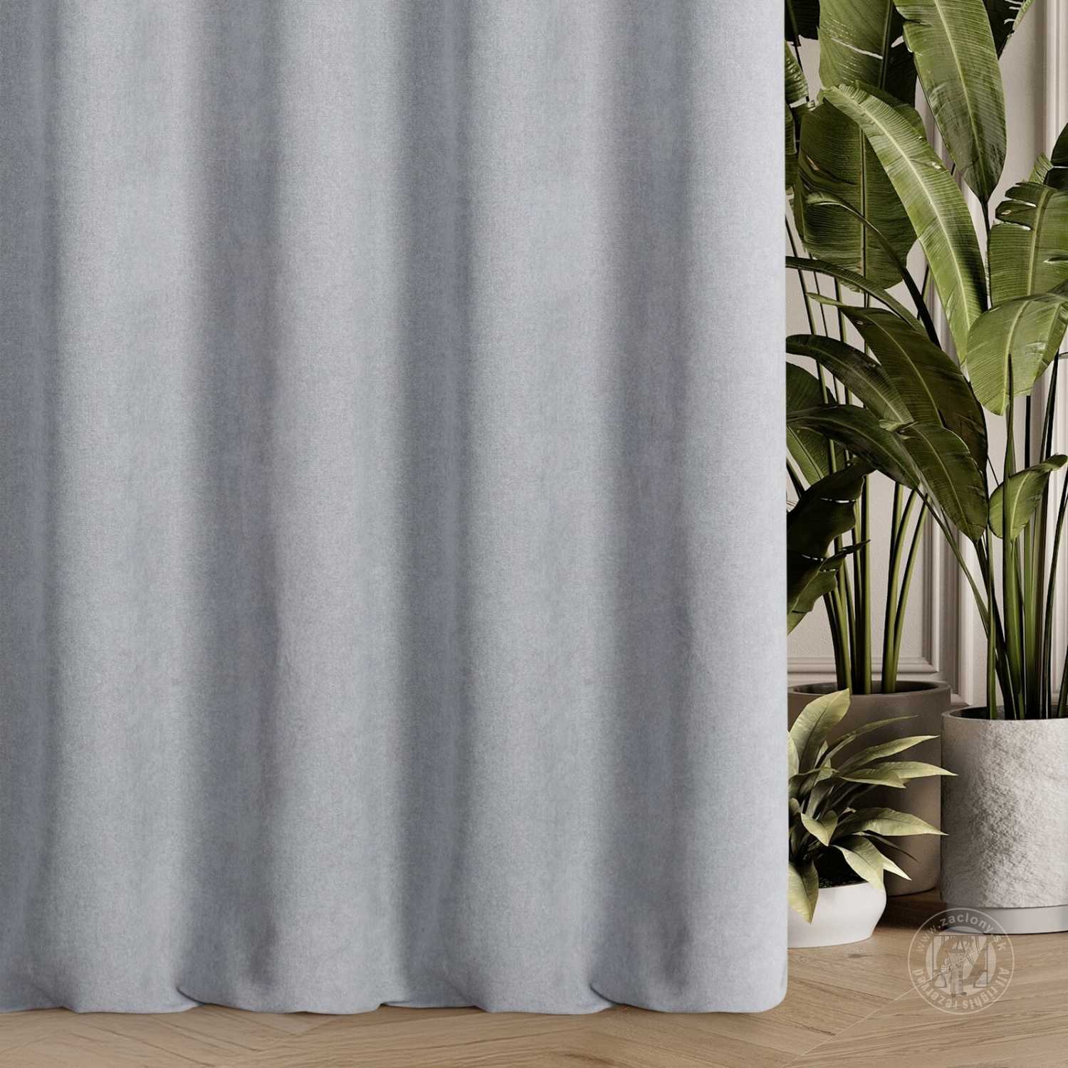 Záves MORIS strieborný, 300cm