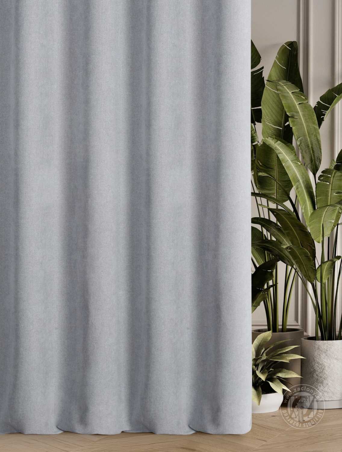 Záves MORIS strieborný, 300cm