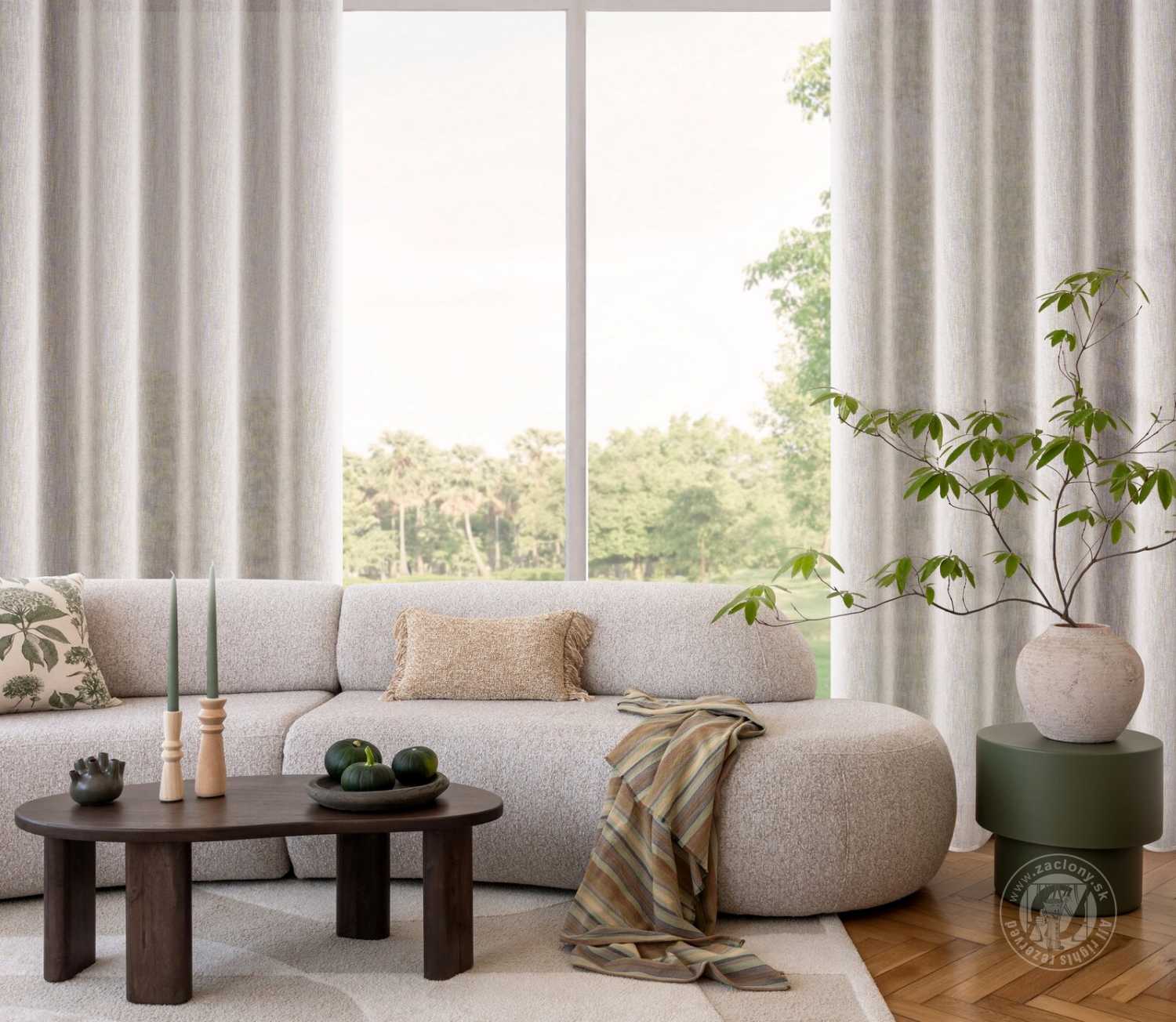 Záves ANGELICA na krúžkoch 140x250cm ružový