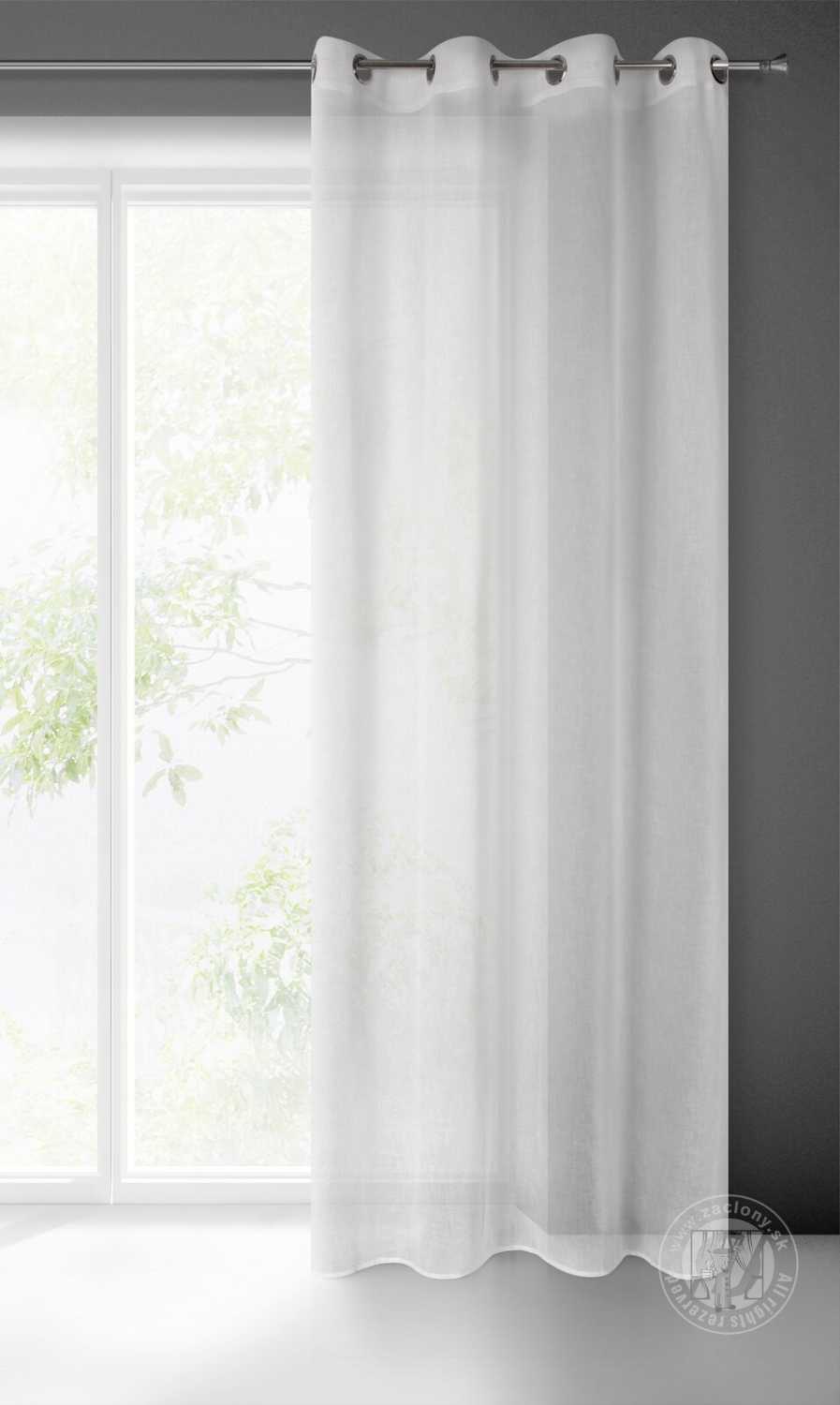 Záves ANGELICA na krúžkoch 140x250cm biely