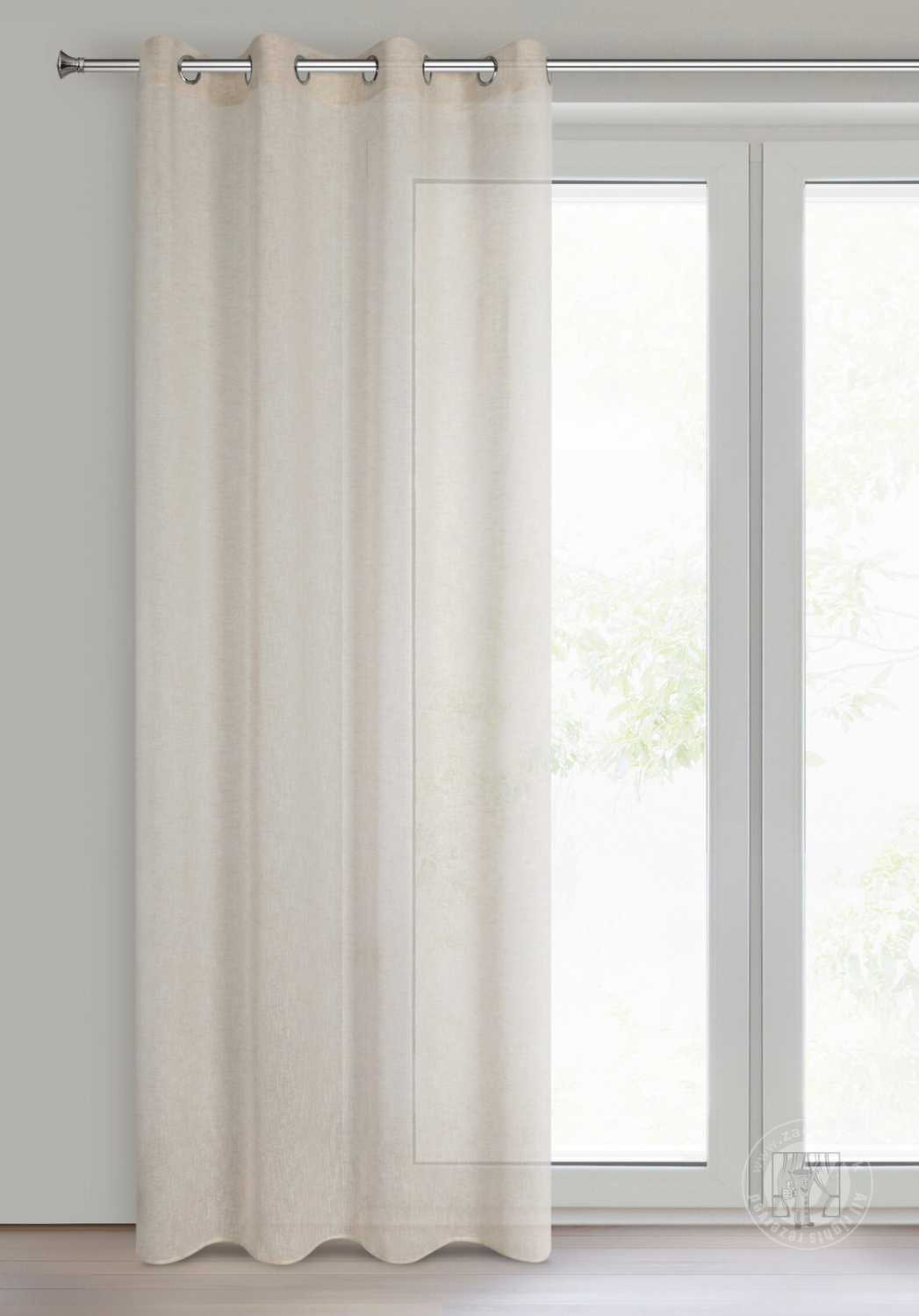 Záves ANGELICA na krúžkoch 140x250cm béžový