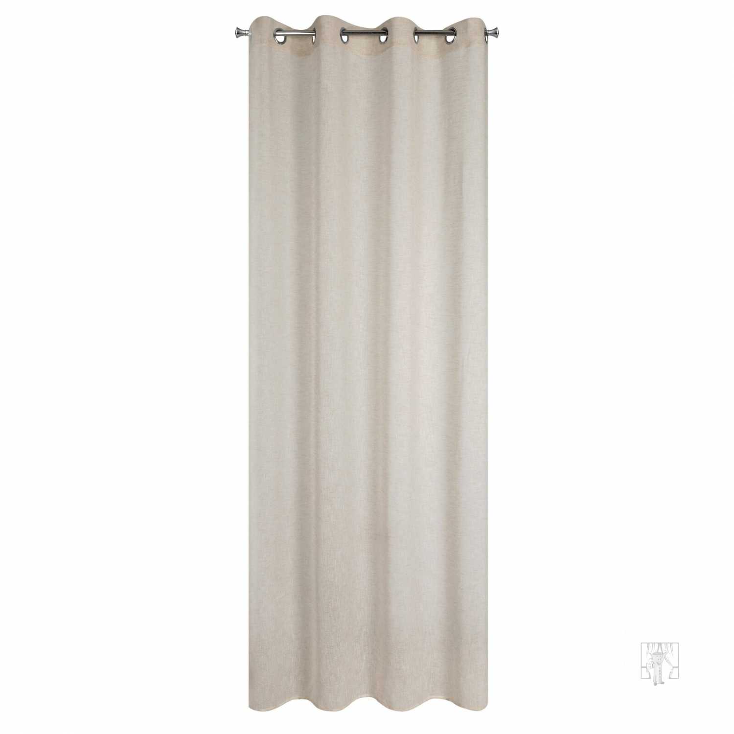 Záves ANGELICA na krúžkoch 140x250cm béžový