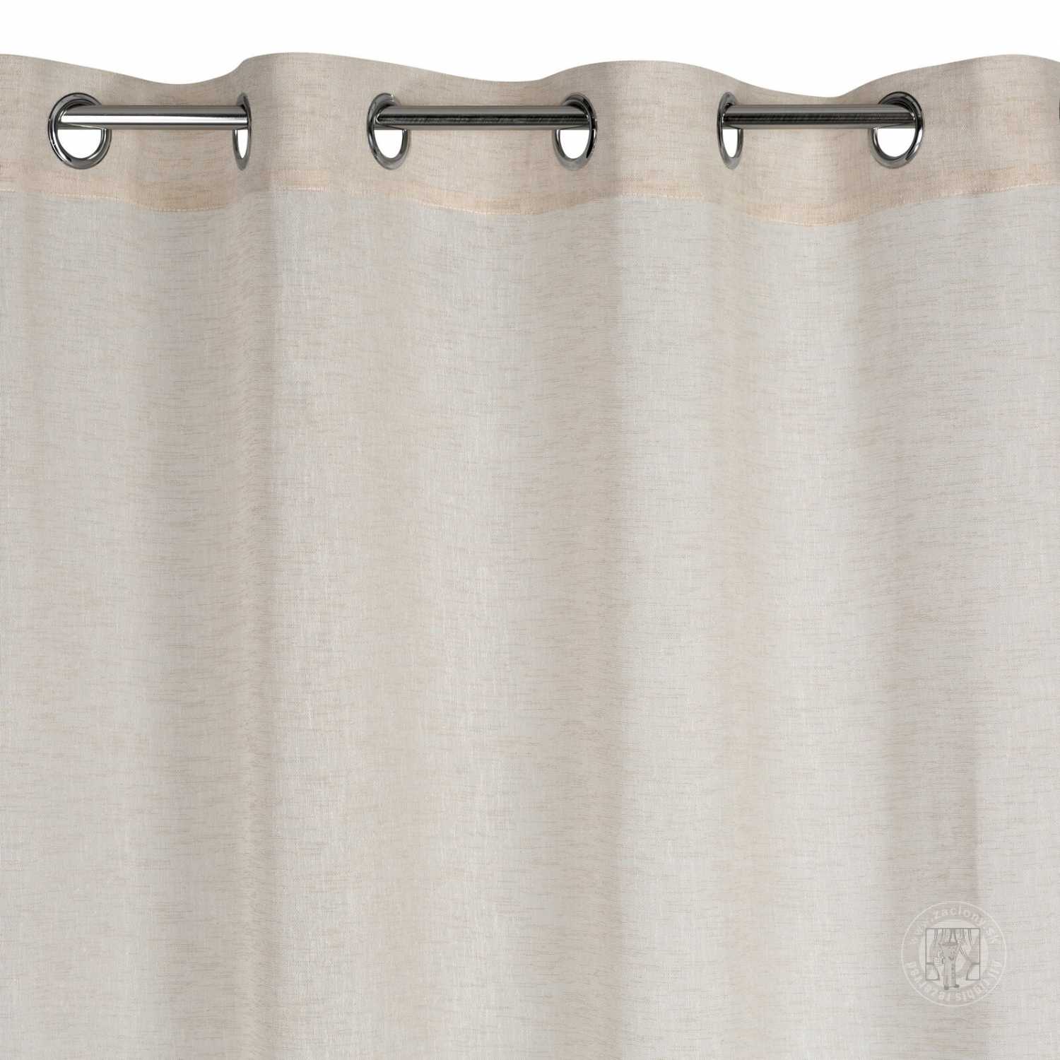 Záves ANGELICA na krúžkoch 140x250cm béžový