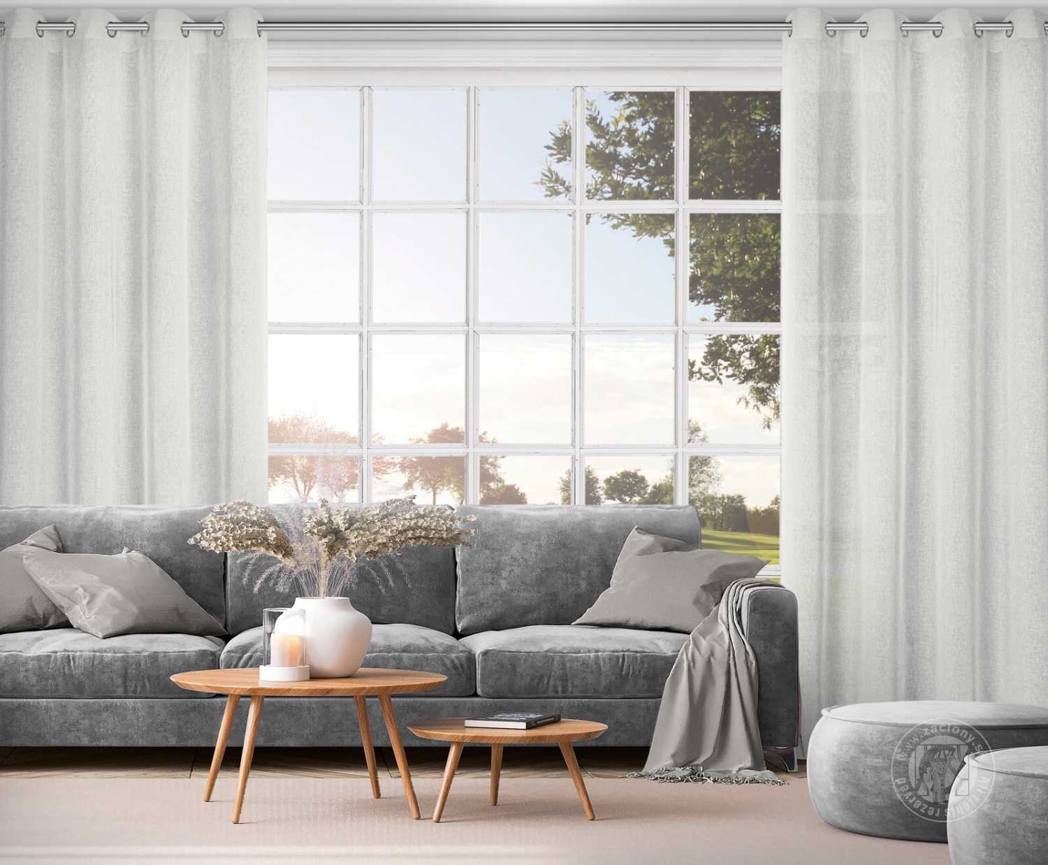 Záves ANGELICA na krúžkoch 140x250cm krémový