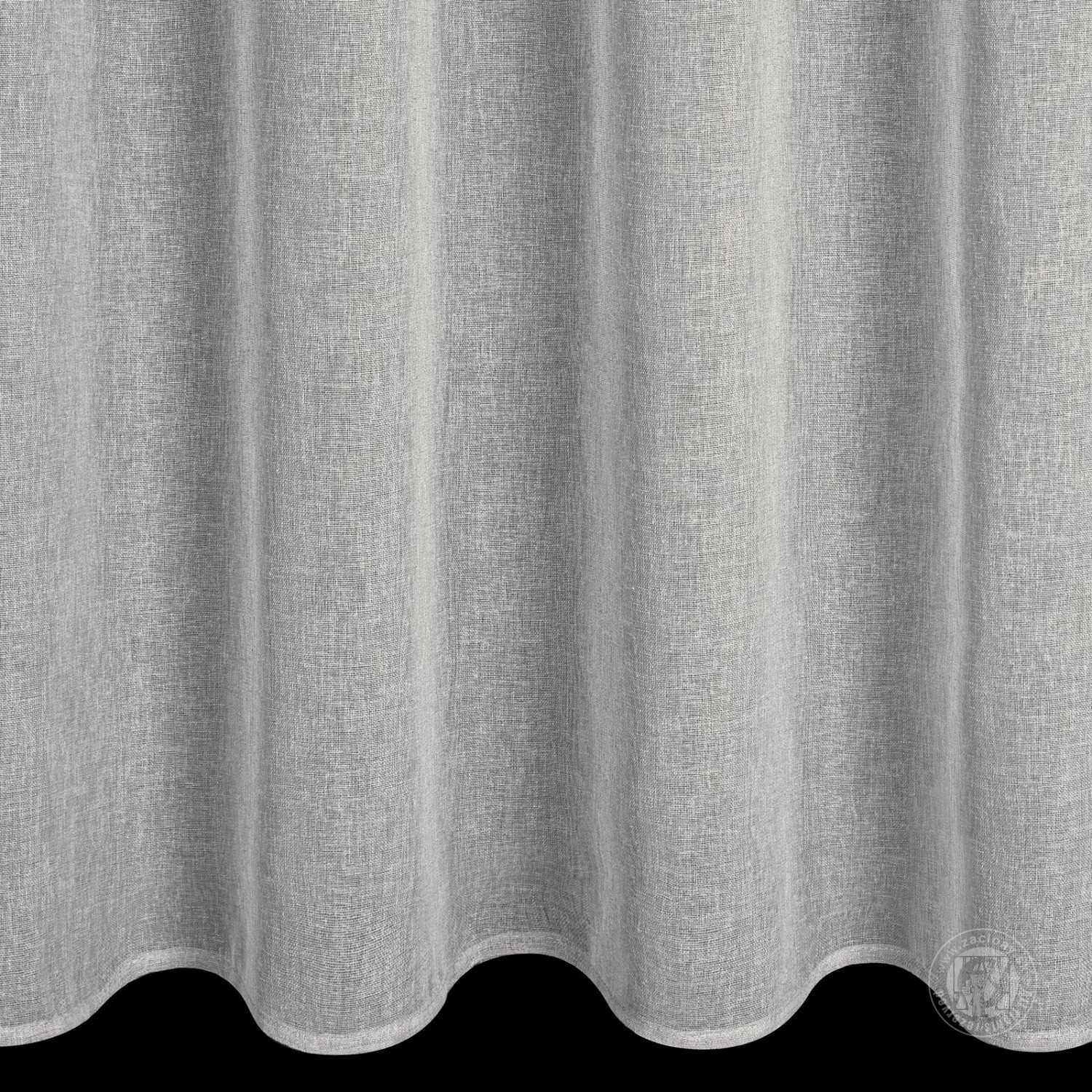 Záves ANGELICA na krúžkoch 140x250cm strieborný