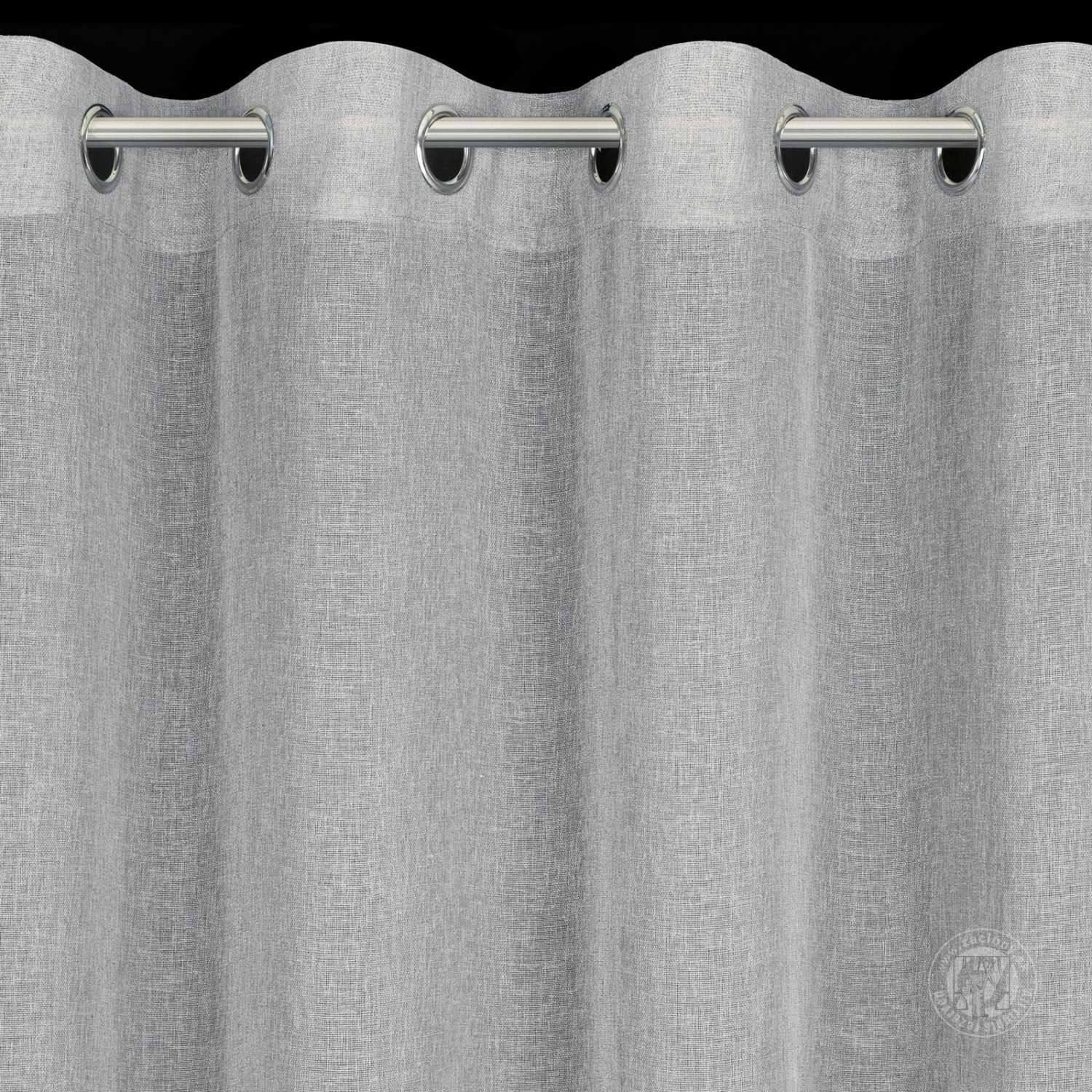 Záves ANGELICA na krúžkoch 140x250cm strieborný