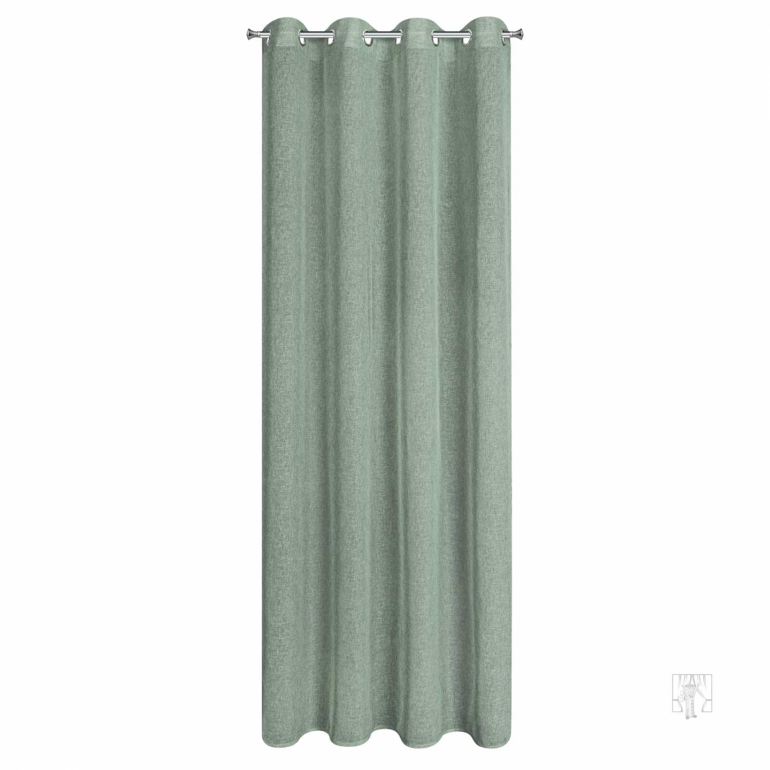 Záves ANGELICA na krúžkoch 140x250cm mätový