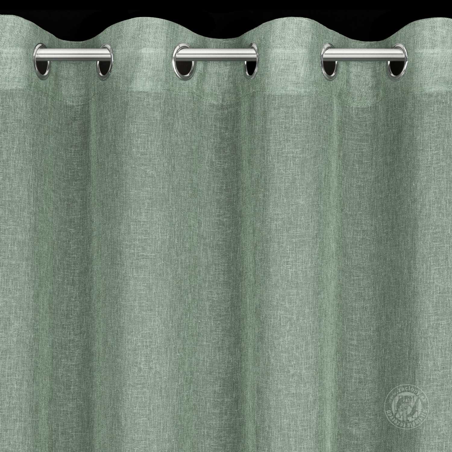 Záves ANGELICA na krúžkoch 140x250cm mätový