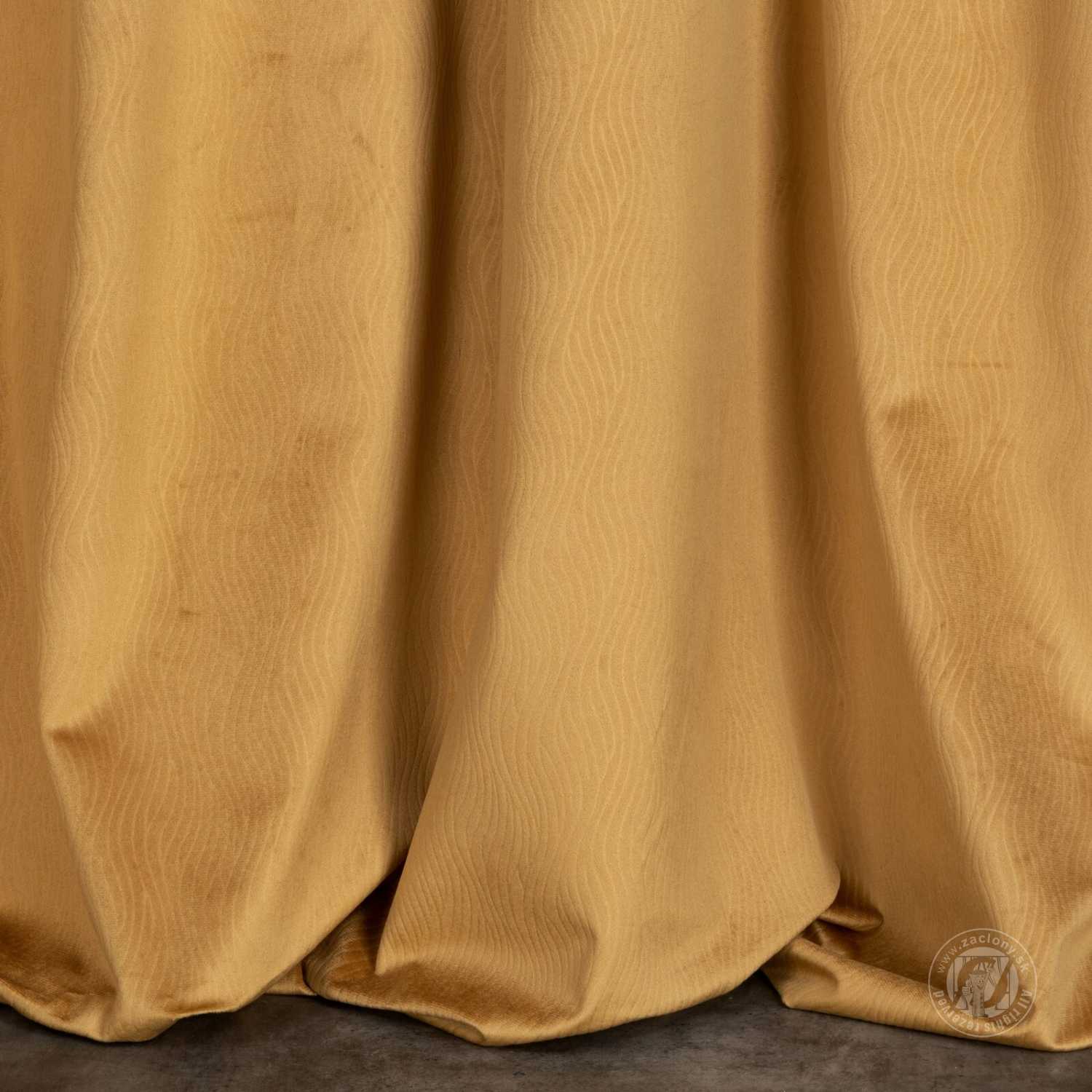 Záves LILI na krúžkoch 140x250cm horčicový