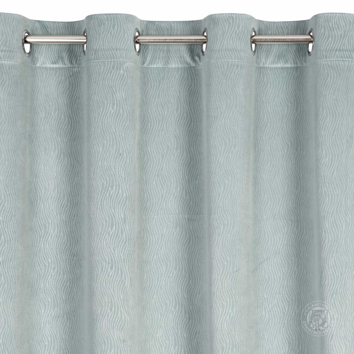 Záves LILI na krúžkoch 140x250cm svetlomodrý