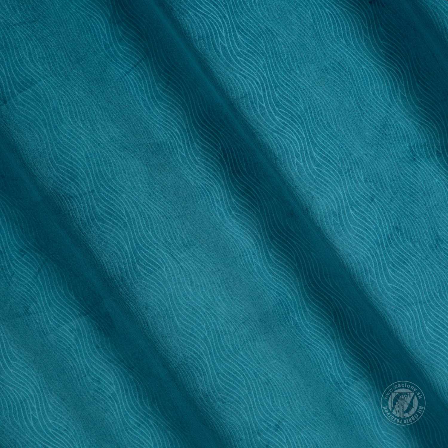 Záves LILI na krúžkoch 140x250cm modrý