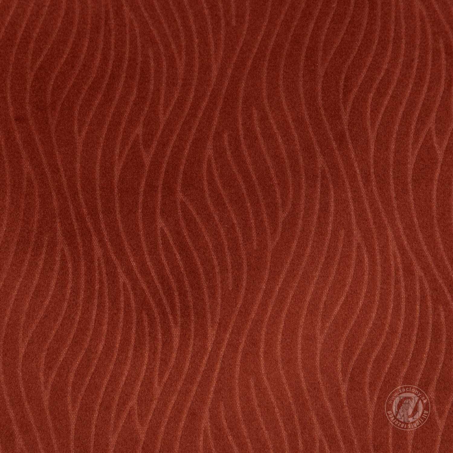 Záves LILI na krúžkoch 140x250cm tehlový