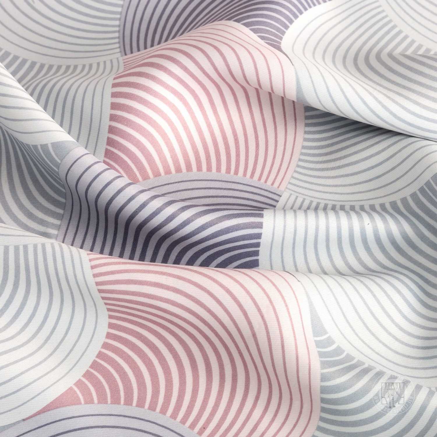 Záves ASETA na krúžkoch 140x250cm sivý/ružový