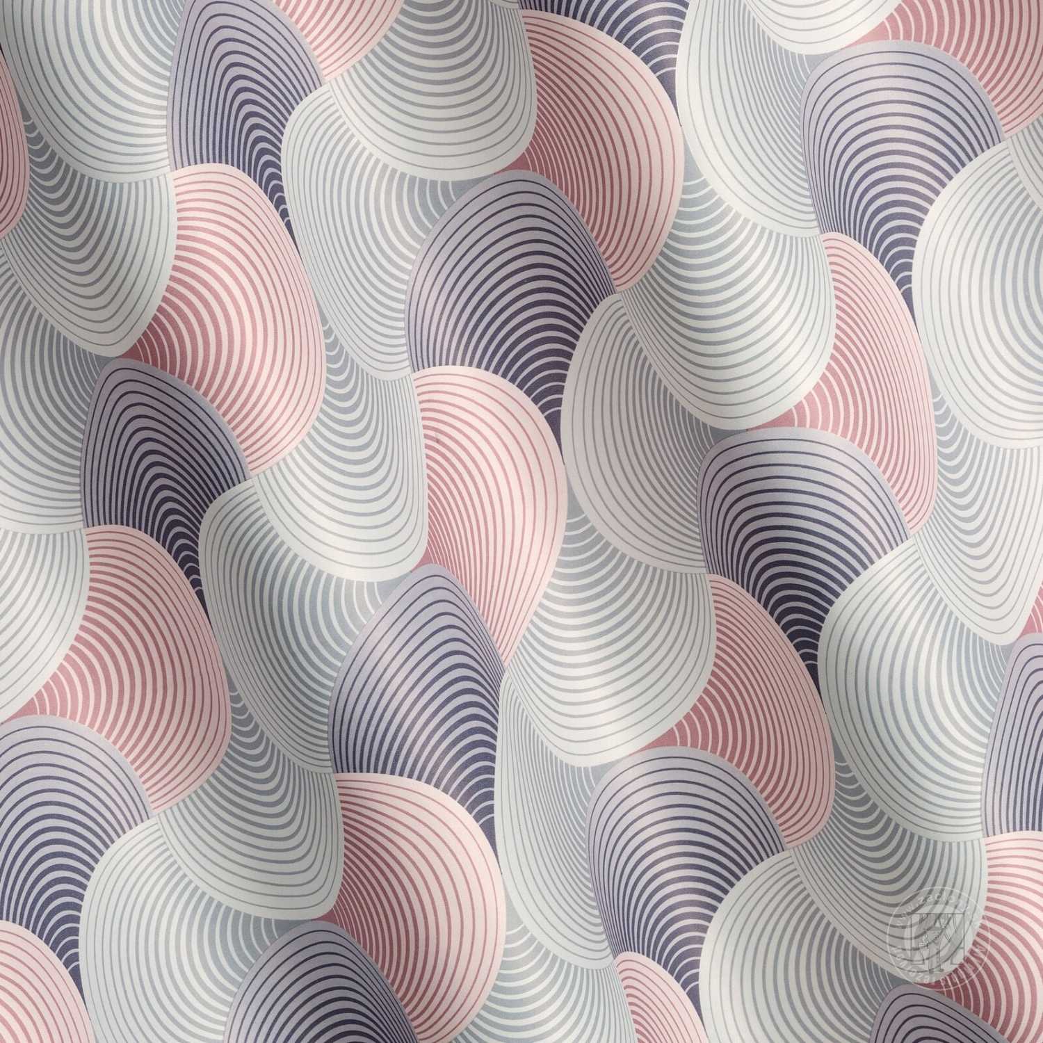 Záves ASETA na krúžkoch 140x250cm sivý/ružový