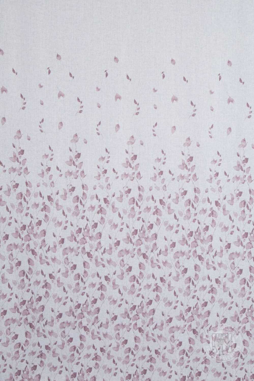 Záclona NOEMI na krúžkoch 140x250cm biela/fialová