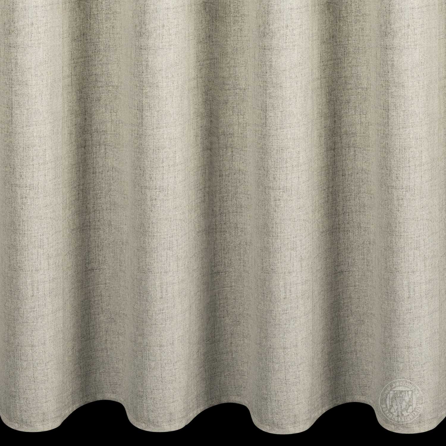 Záves LINDA na krúžkoch 140x250cm tmavobéžový