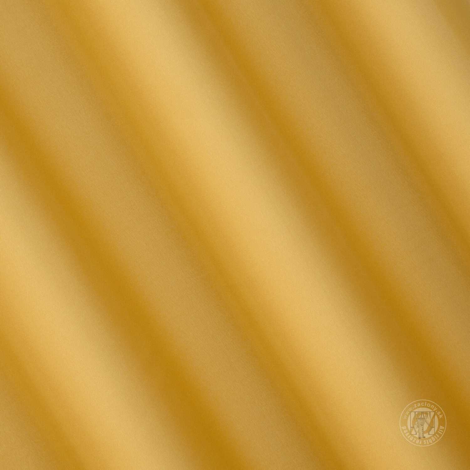 Krátky záves RITA na krúžkoch horčicový 140x175cm