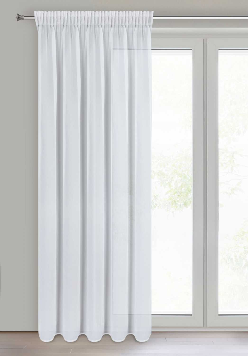 Záclona ARLETA na páske 135x270cm biela