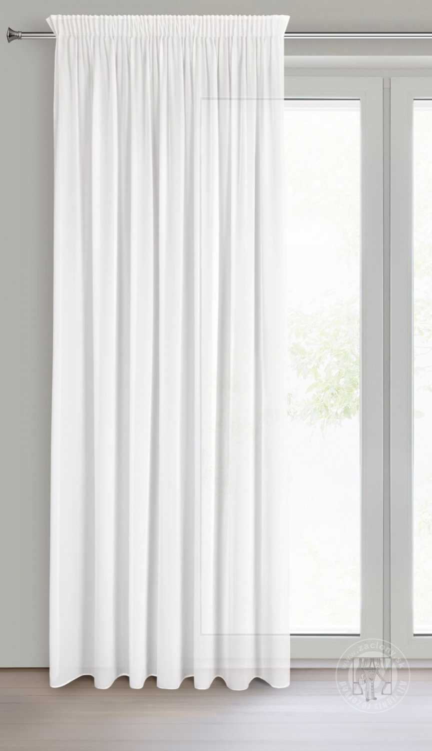 Záclona DEBRA na páske 140x270cm biela