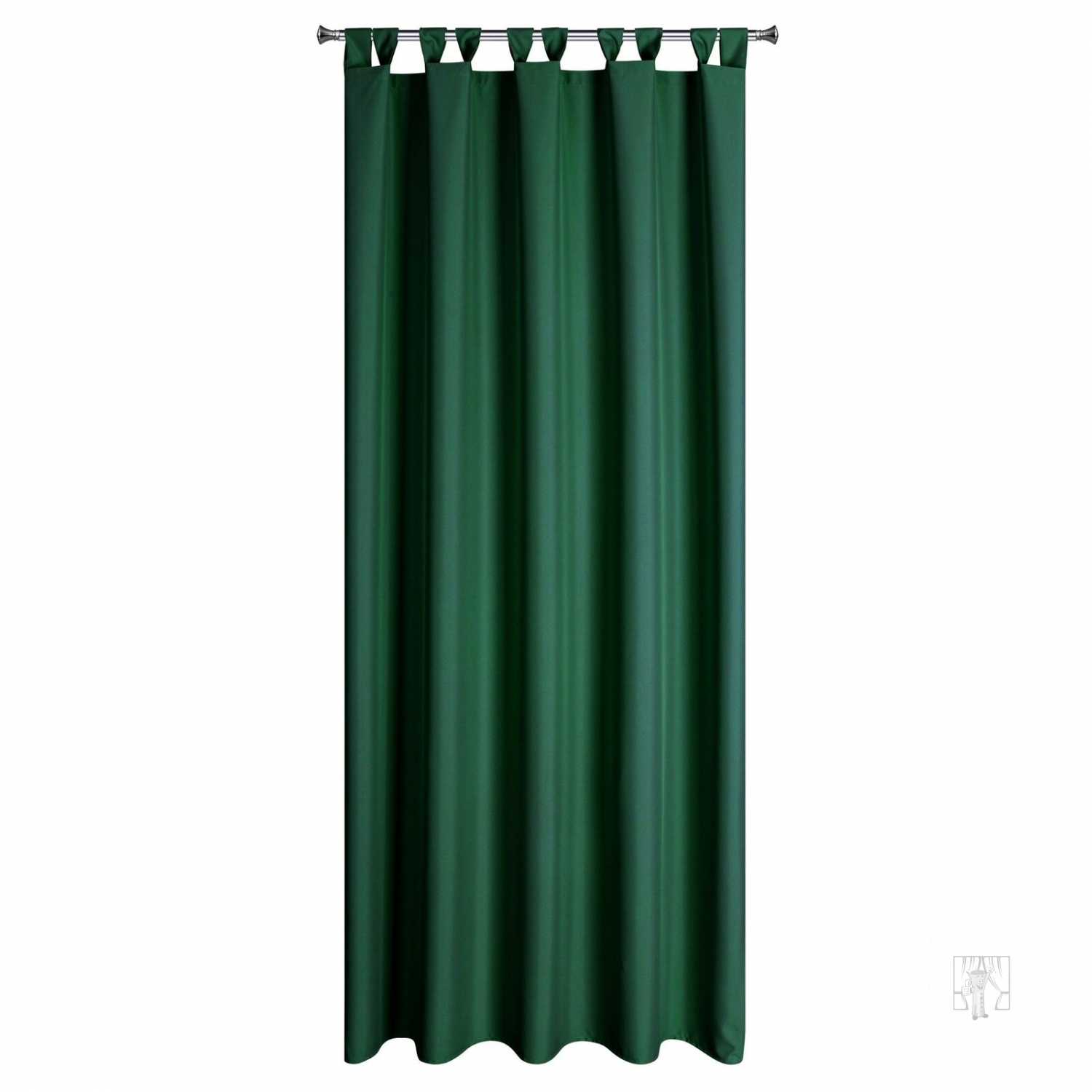 Záves na terasu GARDEN na pútkach 155x240 cm tmavozelený