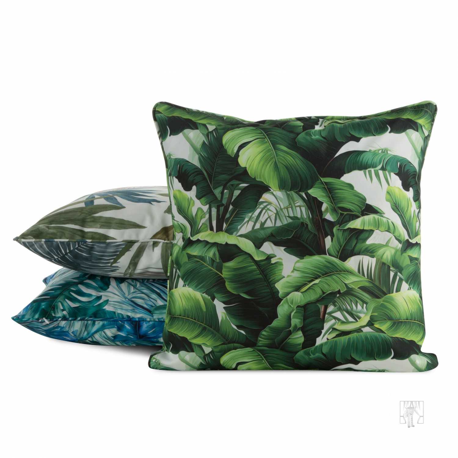 Vodeodolná obliečka na záhradný vankúš GARDEN6 45x45cm modrá/tyrkysová