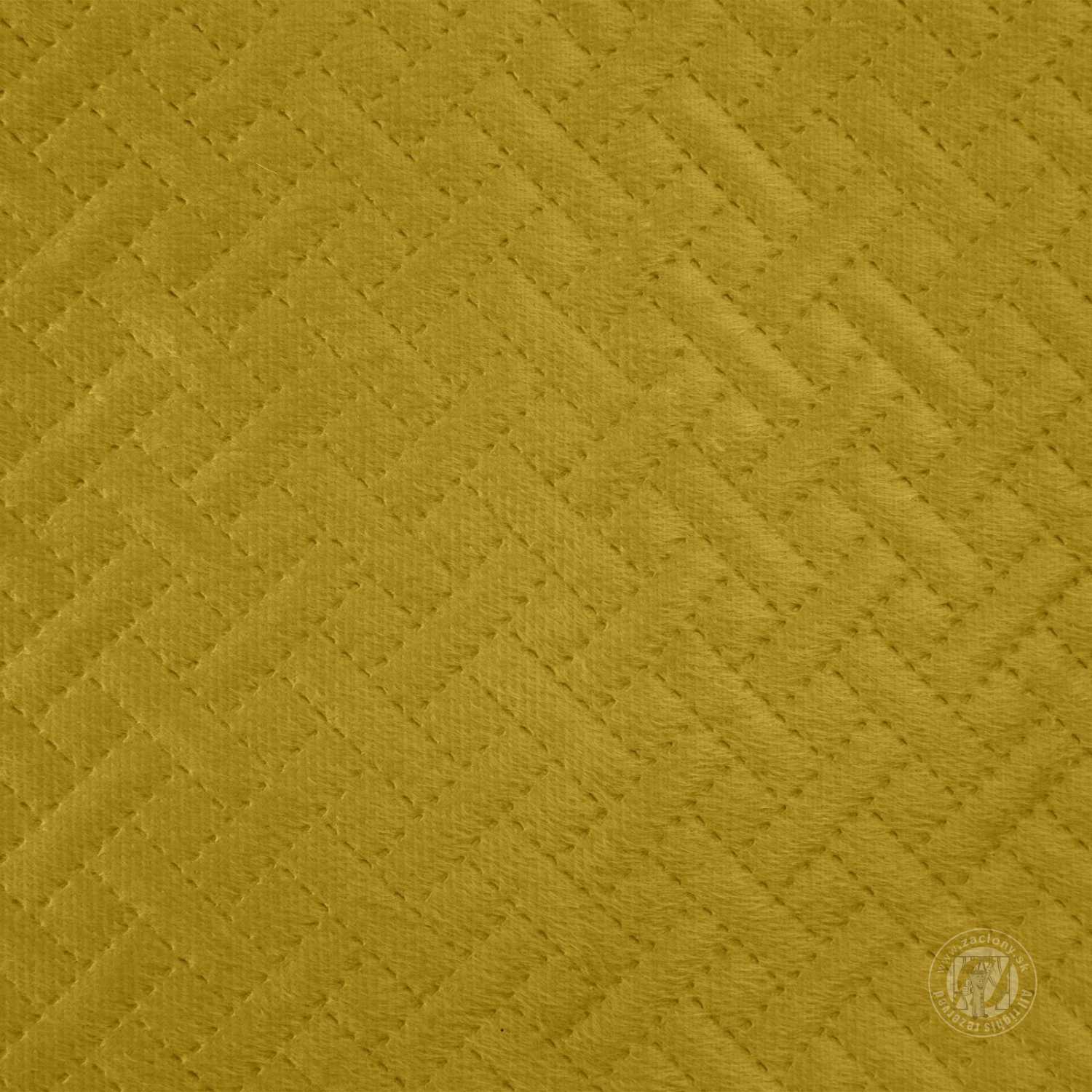 Prehoz na posteľ LUIZ5 200x220cm horčicový