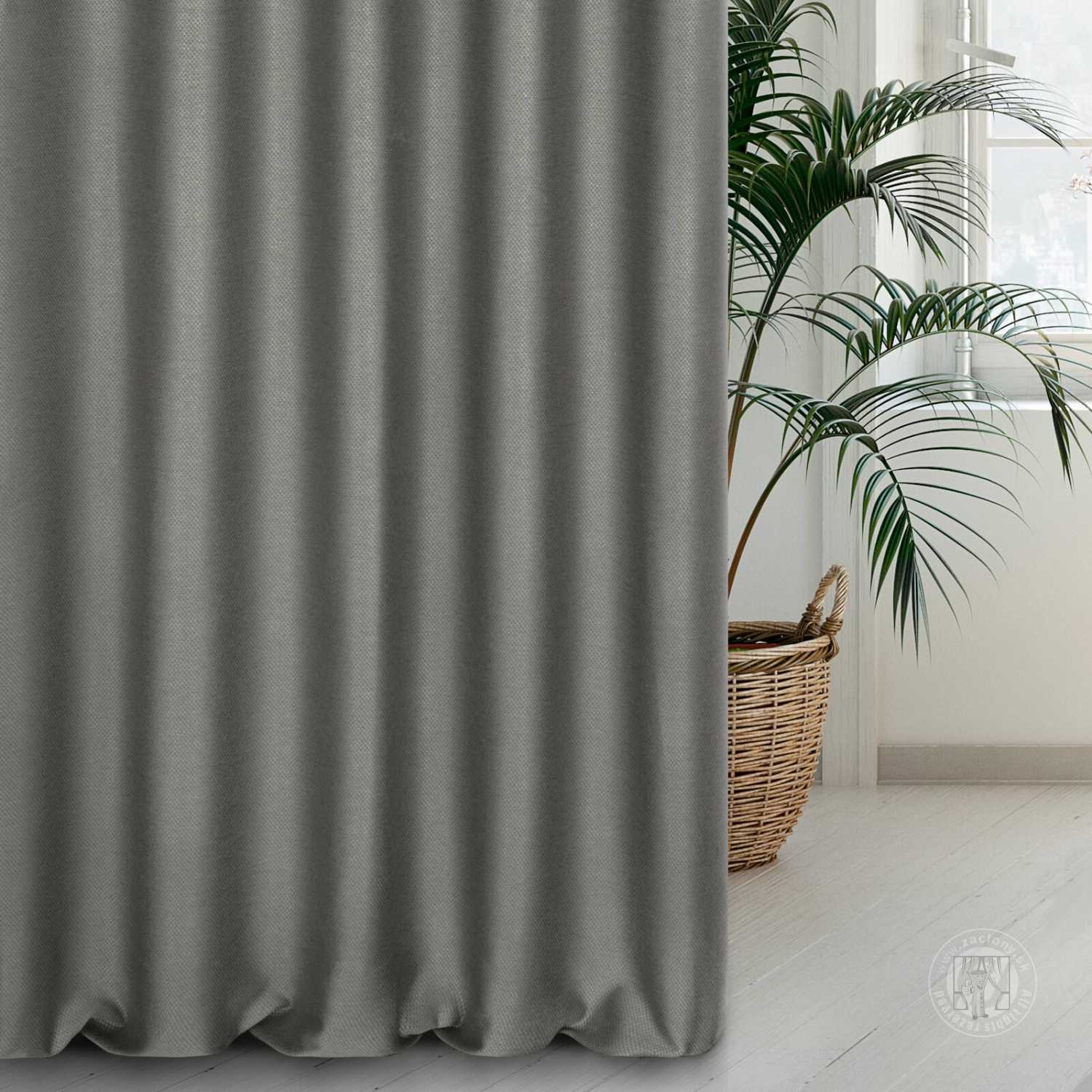Zatemňovací záves AMARO oceľový, 280cm