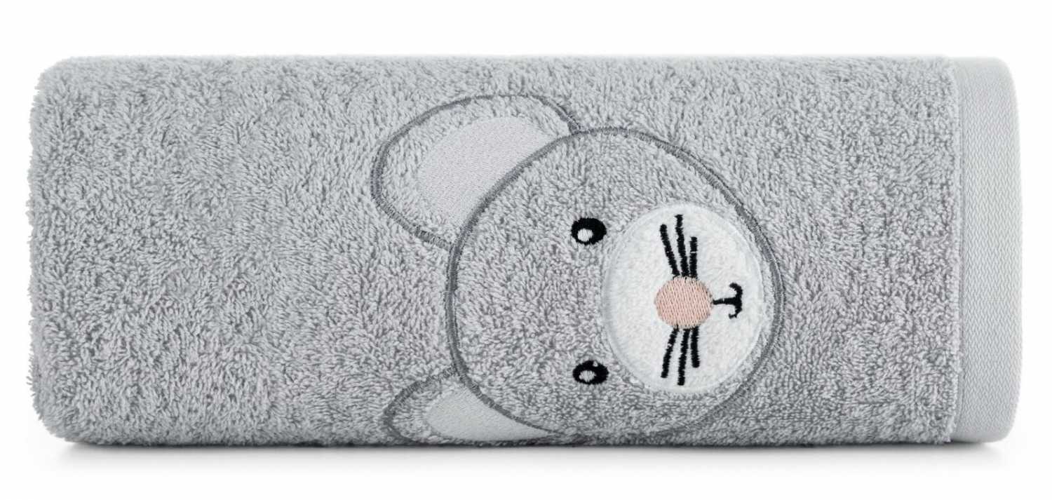 Detský uterák BABY 15x21cm strieborný s myškou
