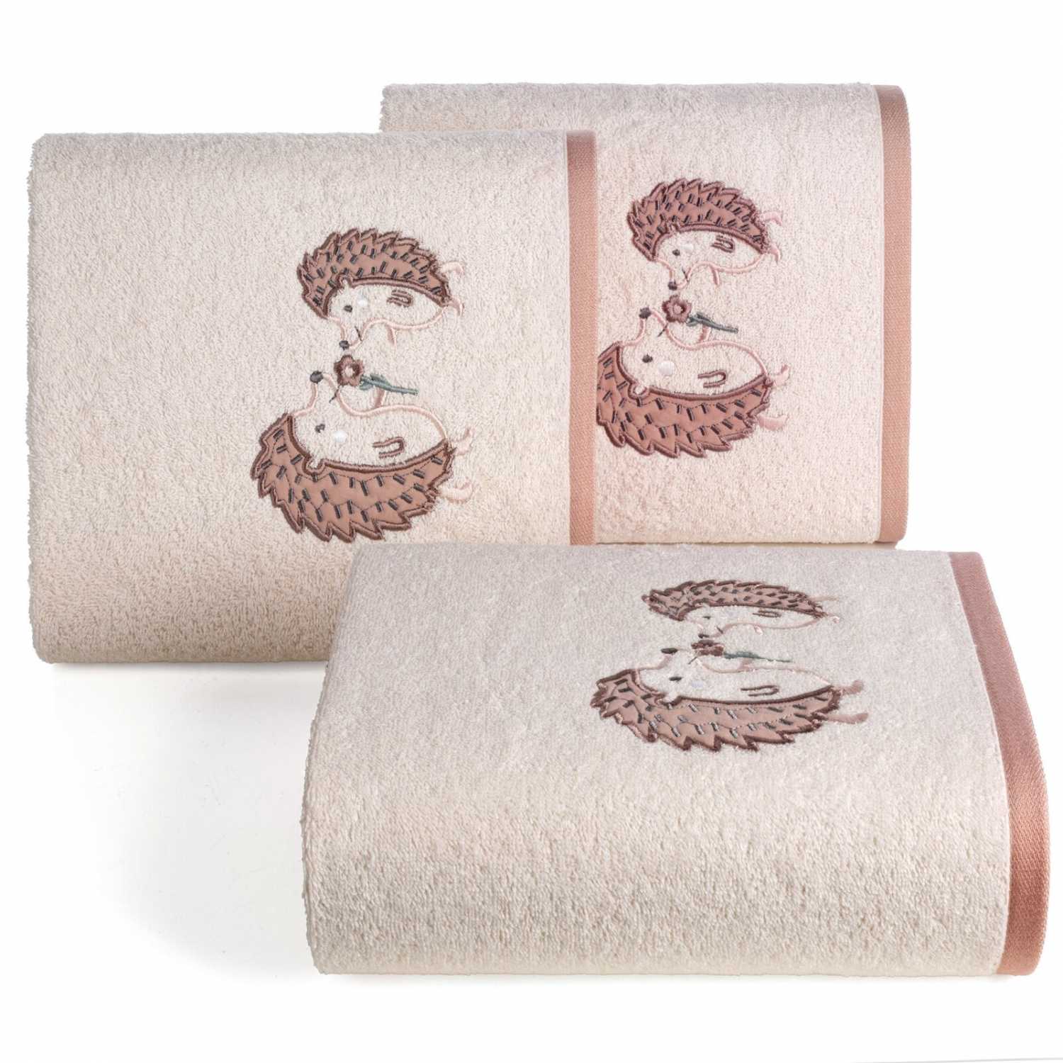 Detský uterák BABY 15x21cm ružový s ježkom