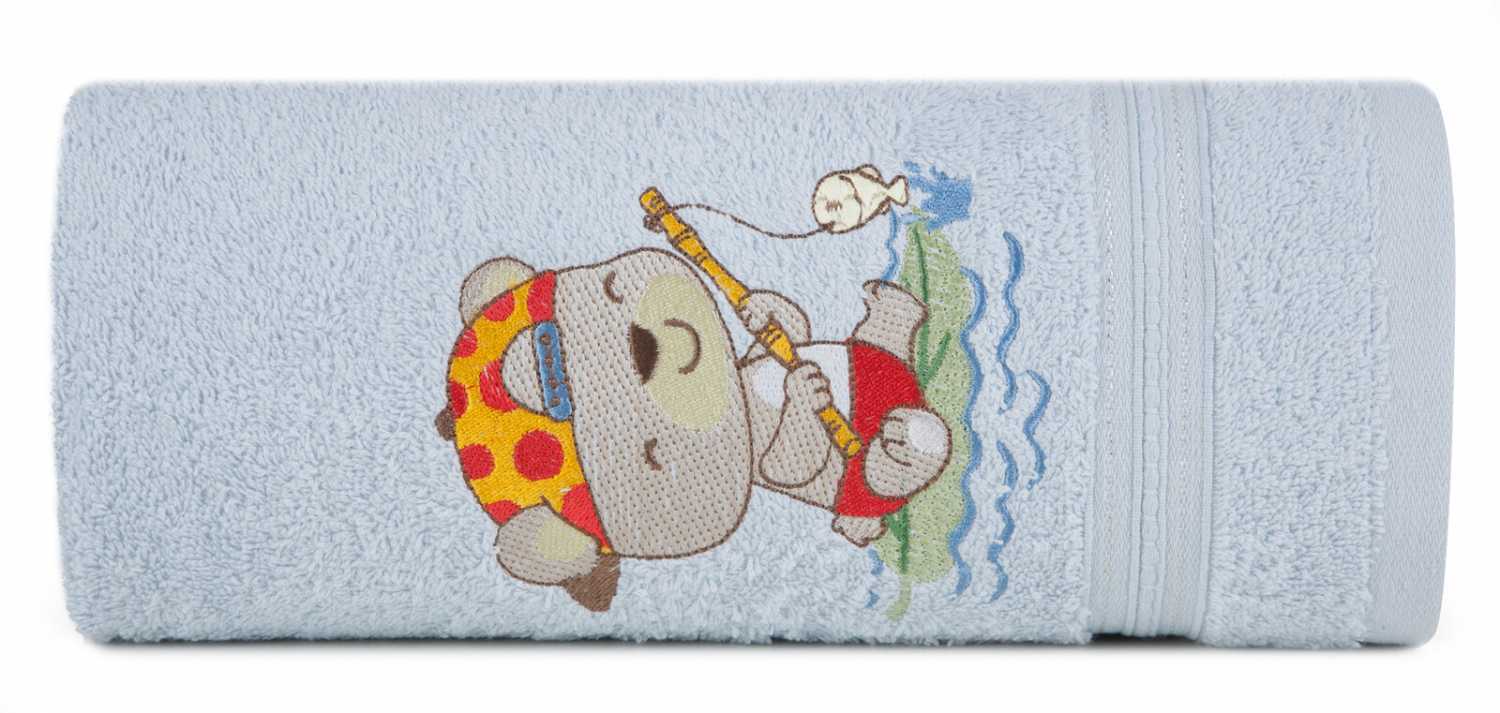 Detský uterák BABY 50x90cm modrý s medvedíkom