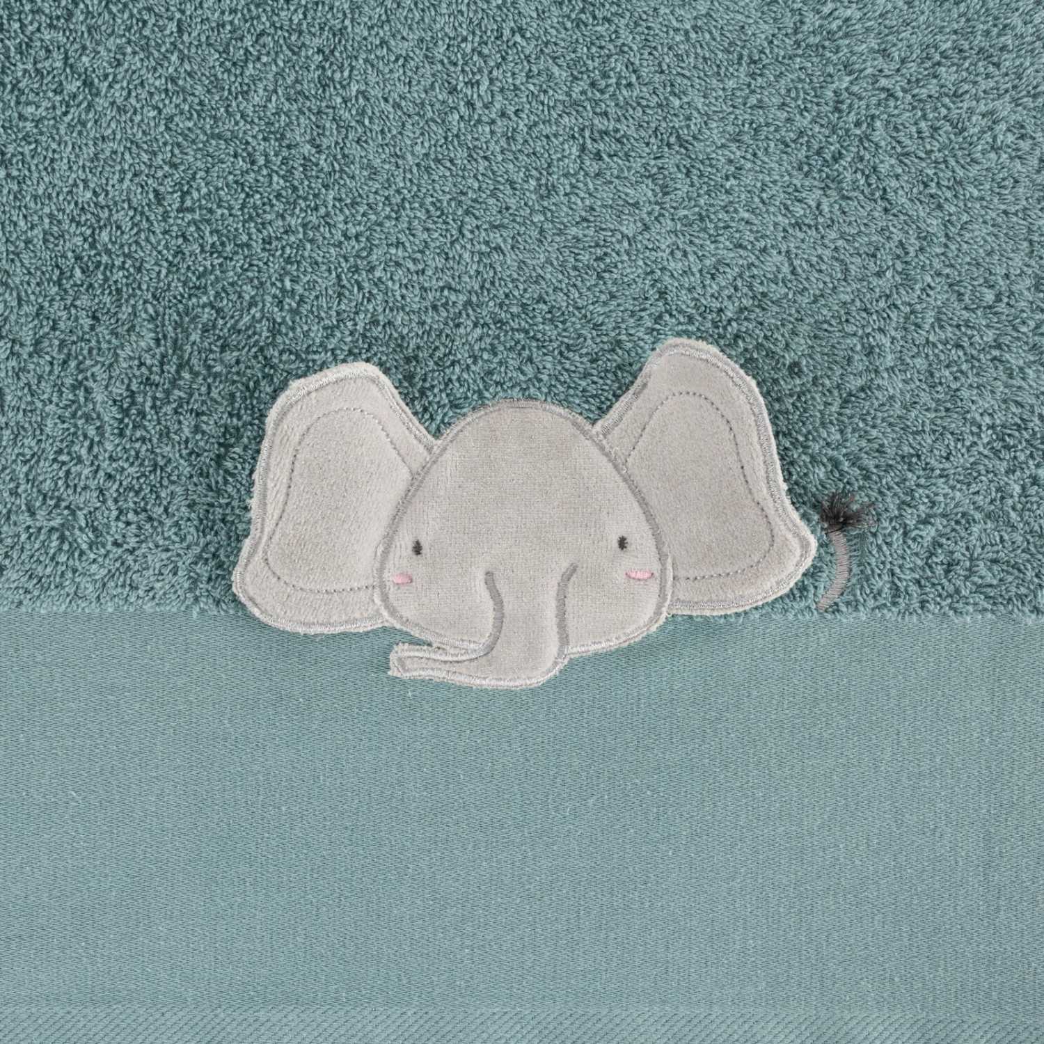 Detský uterák BABY 50x90cm modrý so sloníkom