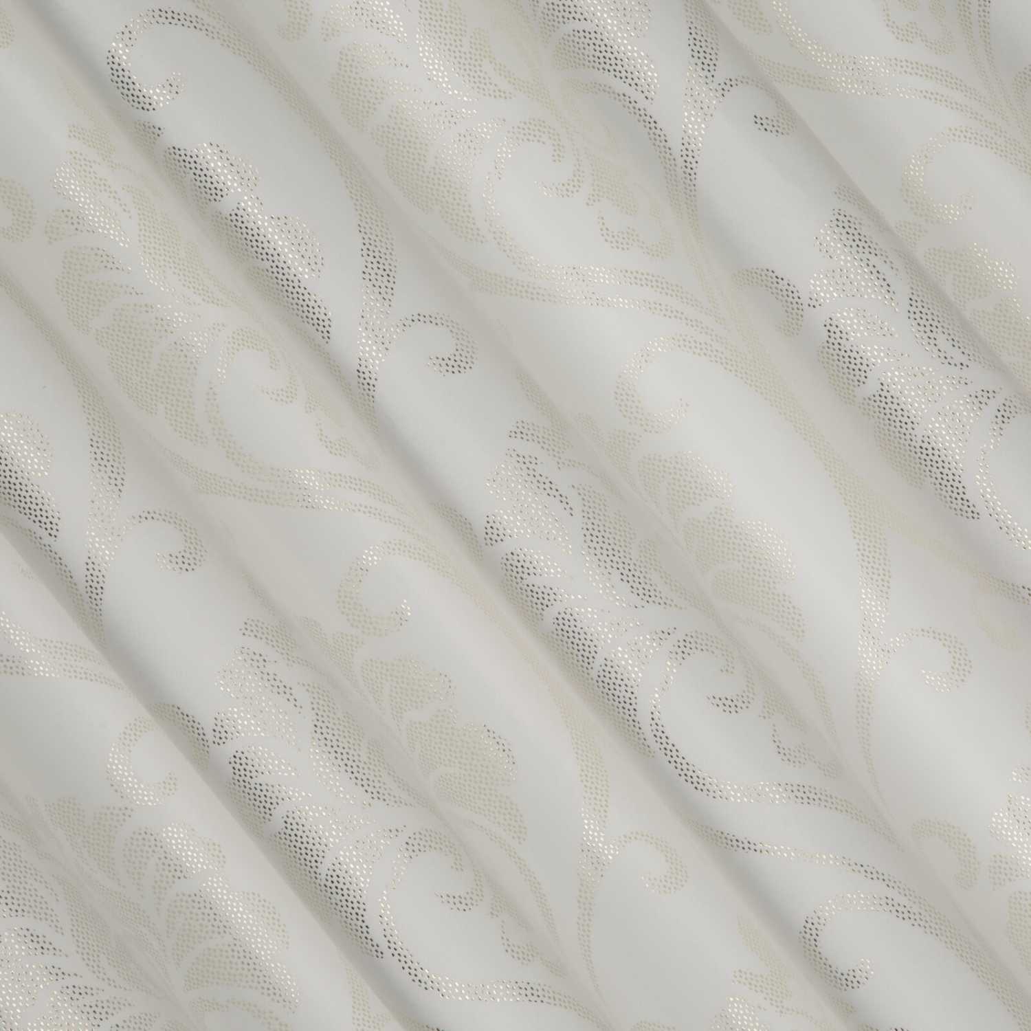 Zamatový záves DAMASK krémový/zlatý, 300cm