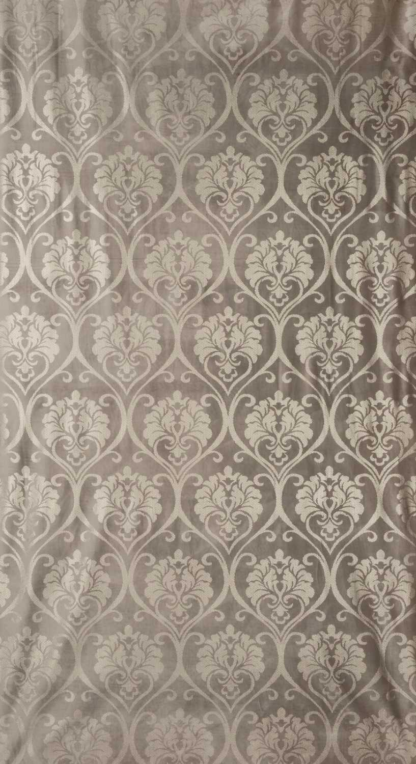Zamatový záves DAMASK béžový/zlatý, 300cm