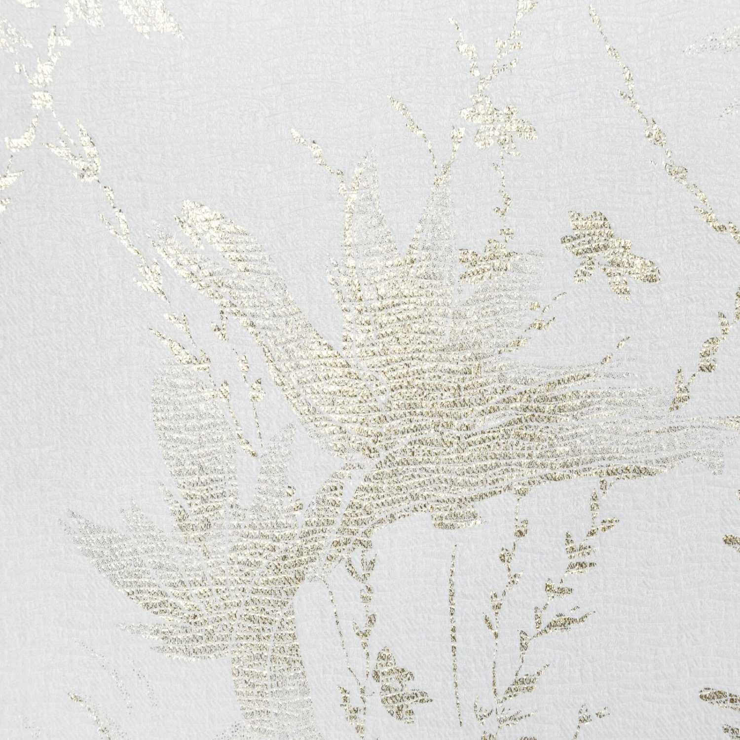 Zatemňovací záves JENIFER na krúžkoch 140x250cm biely/zlatý