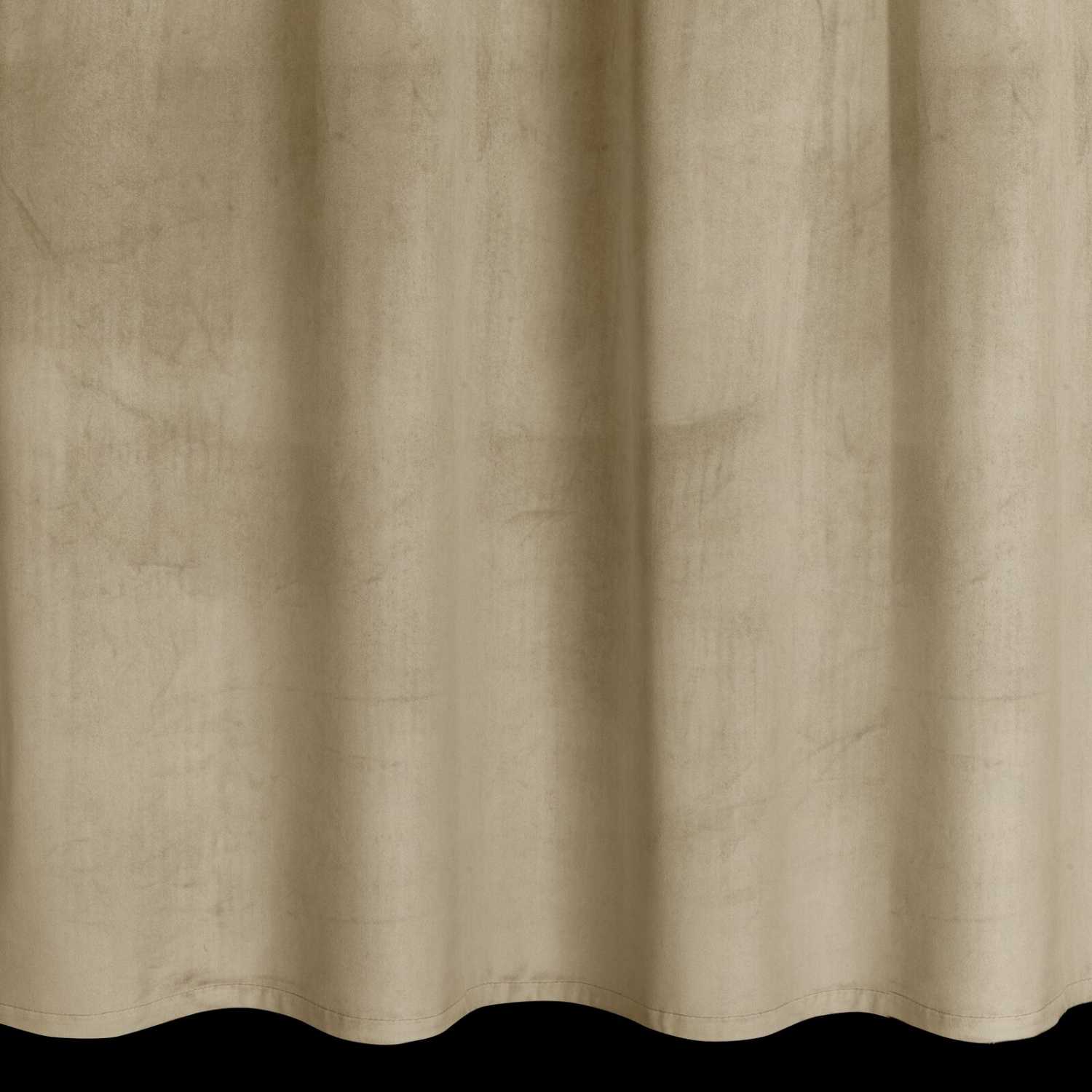 Záves ANTARA na krúžkoch s úchytkou 140x270 cm svetlobéžový