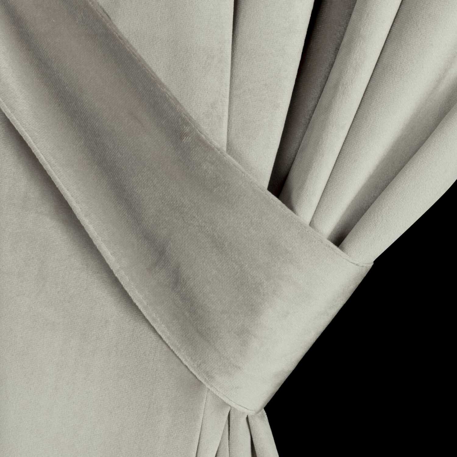 Záves ANTARA na krúžkoch s úchytkou 140x270 cm svetlostrieborný