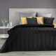 Zamatový prehoz na posteľ SOFIA 200x220 cm grafitový