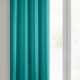 Záves RITA na krúžkoch tyrkysový 140x250cm