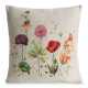 Gobelínová obliečka na vankúš 45x45cm s lúčnymi kvetmi a margarétkami