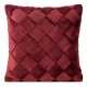 Zamatová obliečka na vankúš SONIA 45x45 cm bordová