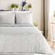 Posteľná bielizeň flísová FLANO 140x200cm + 70x90cm, strieborná/oceľová