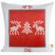 Vianočná obliečka na vankúš NOEL 45x45cm červená/biela