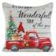 Vianočná obliečka na vankúš WONDERFULL TIME 45x45cm červená/krémová